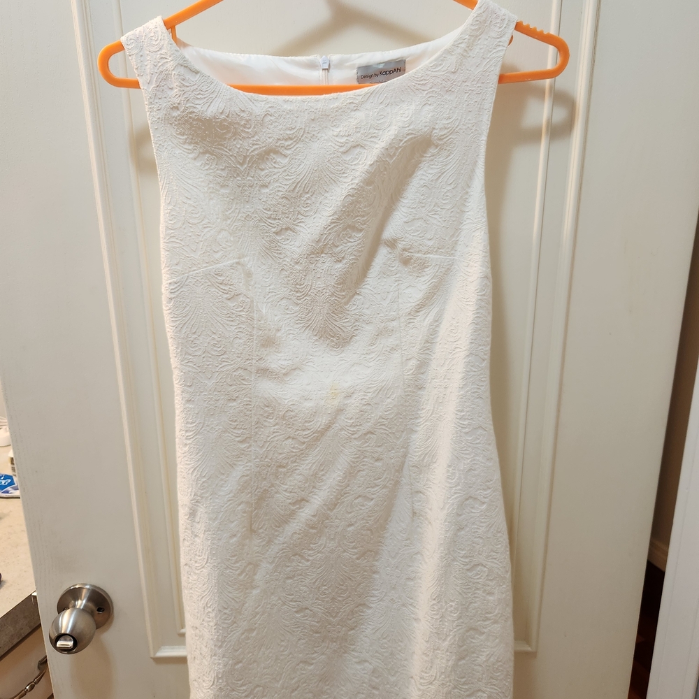 Kappa White Textured Midi Dress